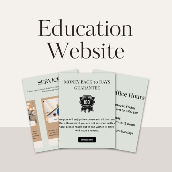 Education  Website template - Image 3