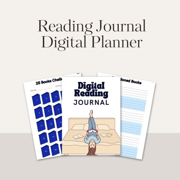 Reading Journal Digital Planner - Image 2