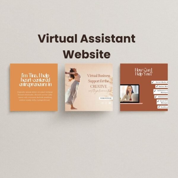 Virtual Assistant  Website template