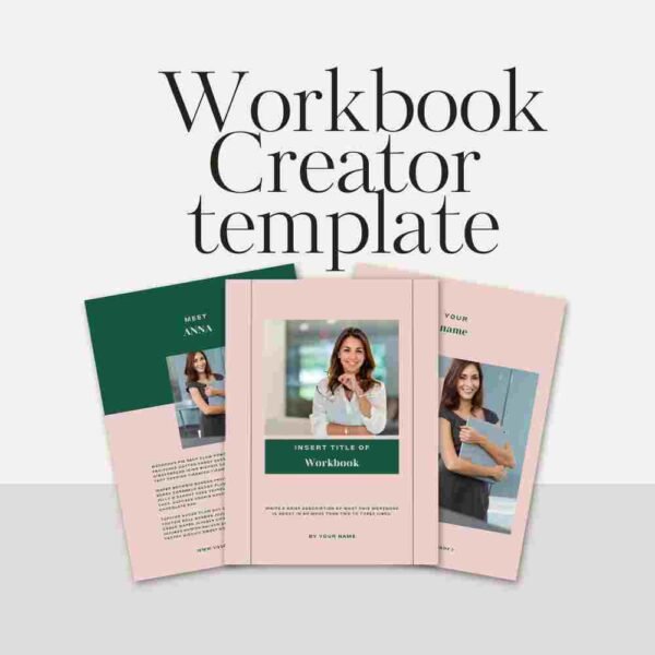 Editable Workbook Design Template for Creators