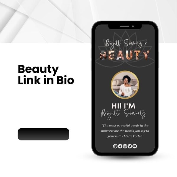 Beauty Link in Bio  Template