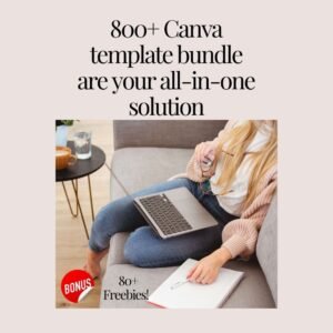 800+ Canva template bundle