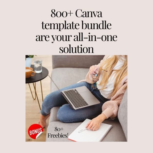 800+ Canva template bundle